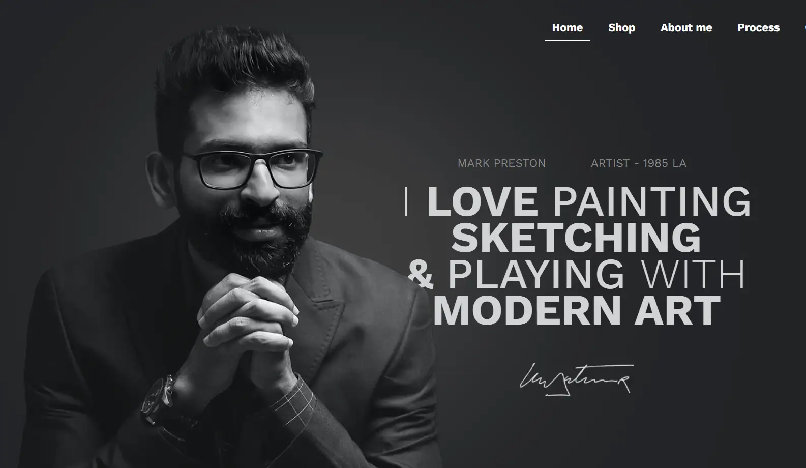 Website of an Artist