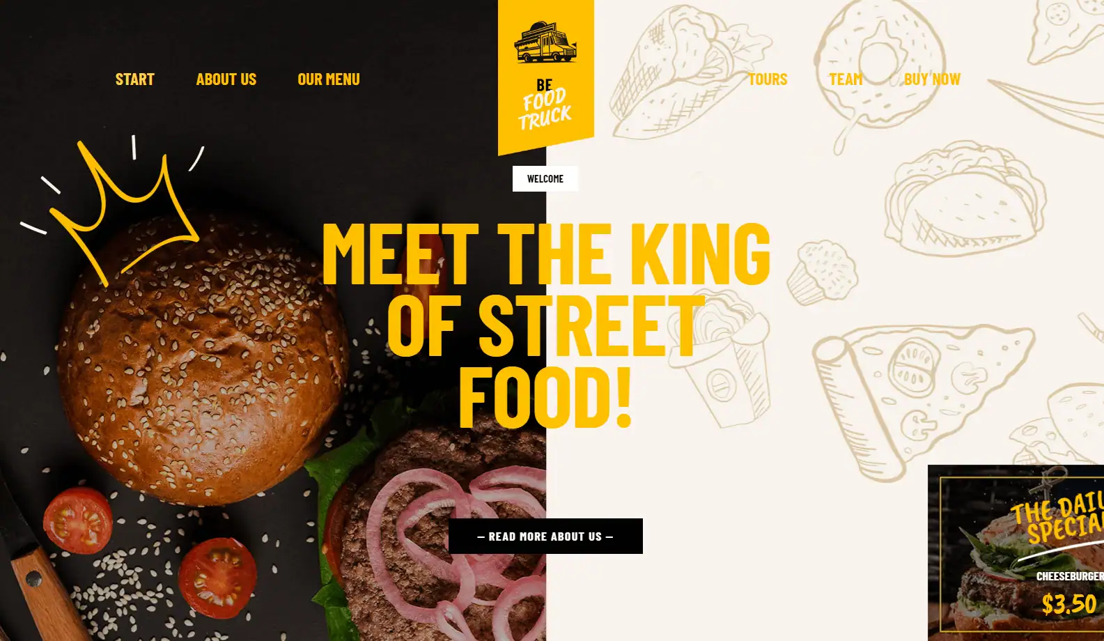 Street Food Vendor Website