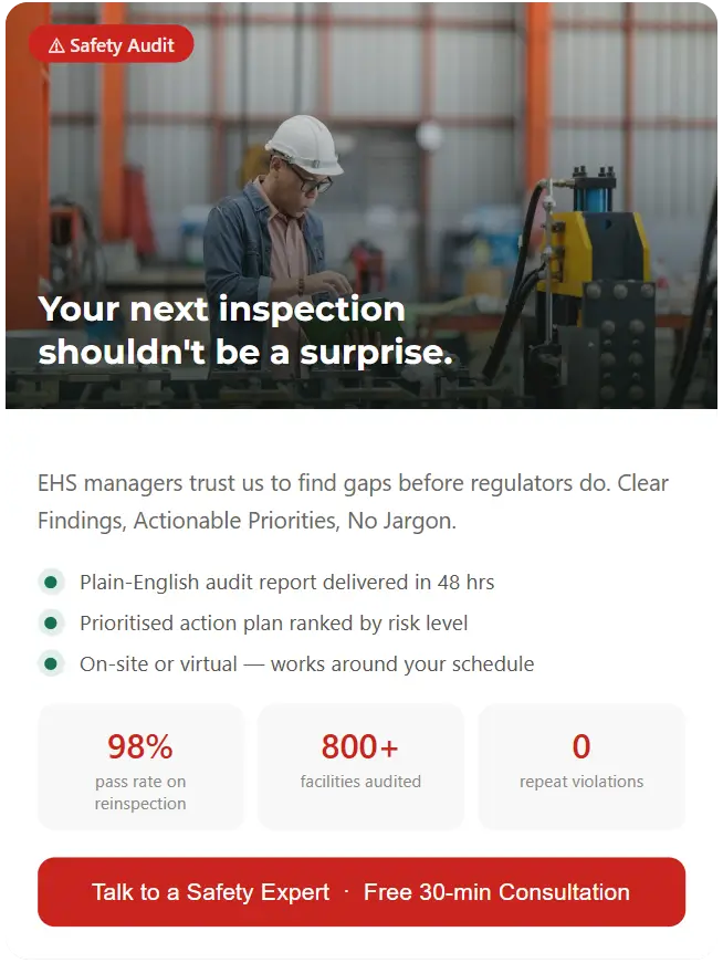 OSHA compliance agency social media ad
