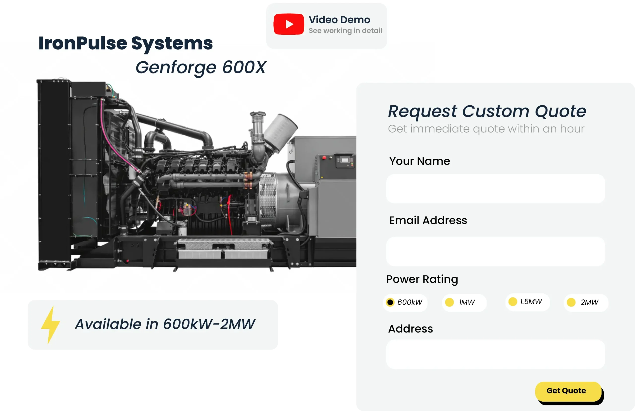 Request for Quote Industrial template